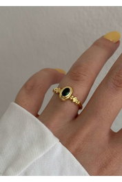 Heliophilia Silver Anillo de Cuerpo de Latón Dorado Ajustable